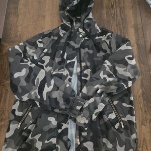 Womens Camo Rain Jacket